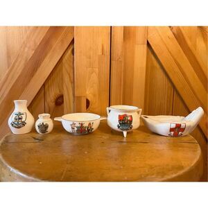 Vintage W.H. Goss Crested China lot of 5 (6850)